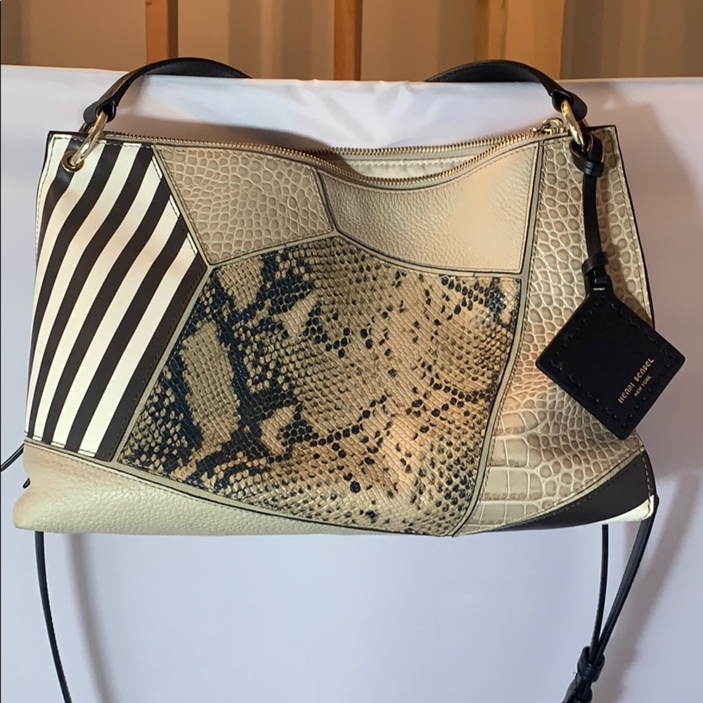 Henri Bendel patchwork zip crossbody bag